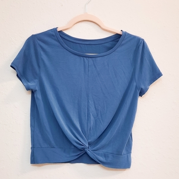 ZYIA Calm Blue Swirl Front Tee S - Picture 2 of 6